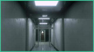A liminal corridor in Liftwell with bright white lights above and a doorway that leads to an elevator. A liminal corridor in Liftwell with bright white lights above and a doorway that leads to an elevator.