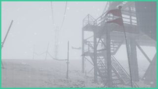 Antarctica in Fear the Flesh. A snow storm occurs at the remote base, shrouding most of the environment in mist. There are metal stairs to the right leading to platforms. Antarctica in Fear the Flesh. A snow storm occurs at the remote base, shrouding most of the environment in mist. There are metal stairs to the right leading to platforms.