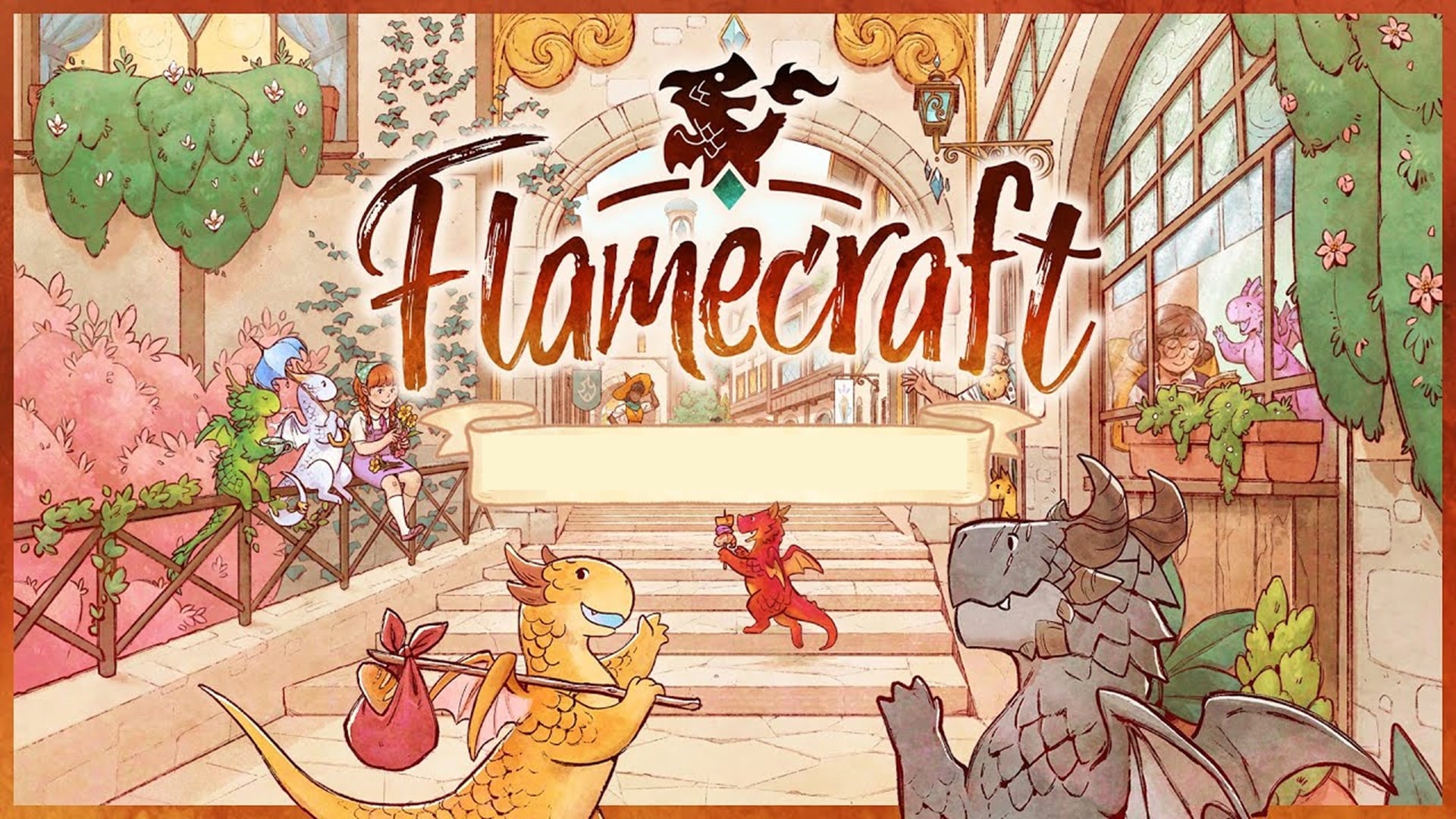 featured image for our news on Flamecraft Demo. It shows the entrance (staircase) to a castle.