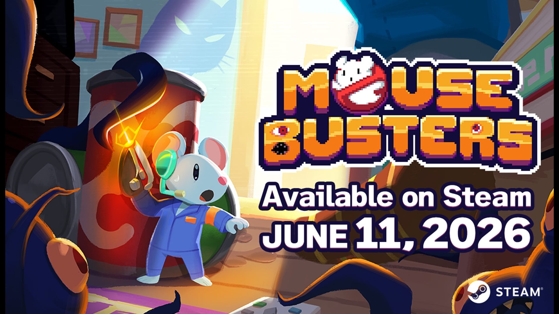 featured image for our news on Mousebusters. It shows a mouse dressed in blue overalls.