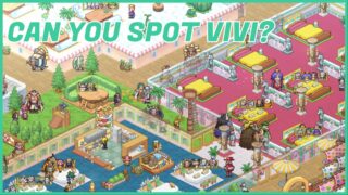 image shows the game itself from a top-down view with many themed rooms and characters walking between them image shows the game itself from a top-down view with many themed rooms and characters walking between them
