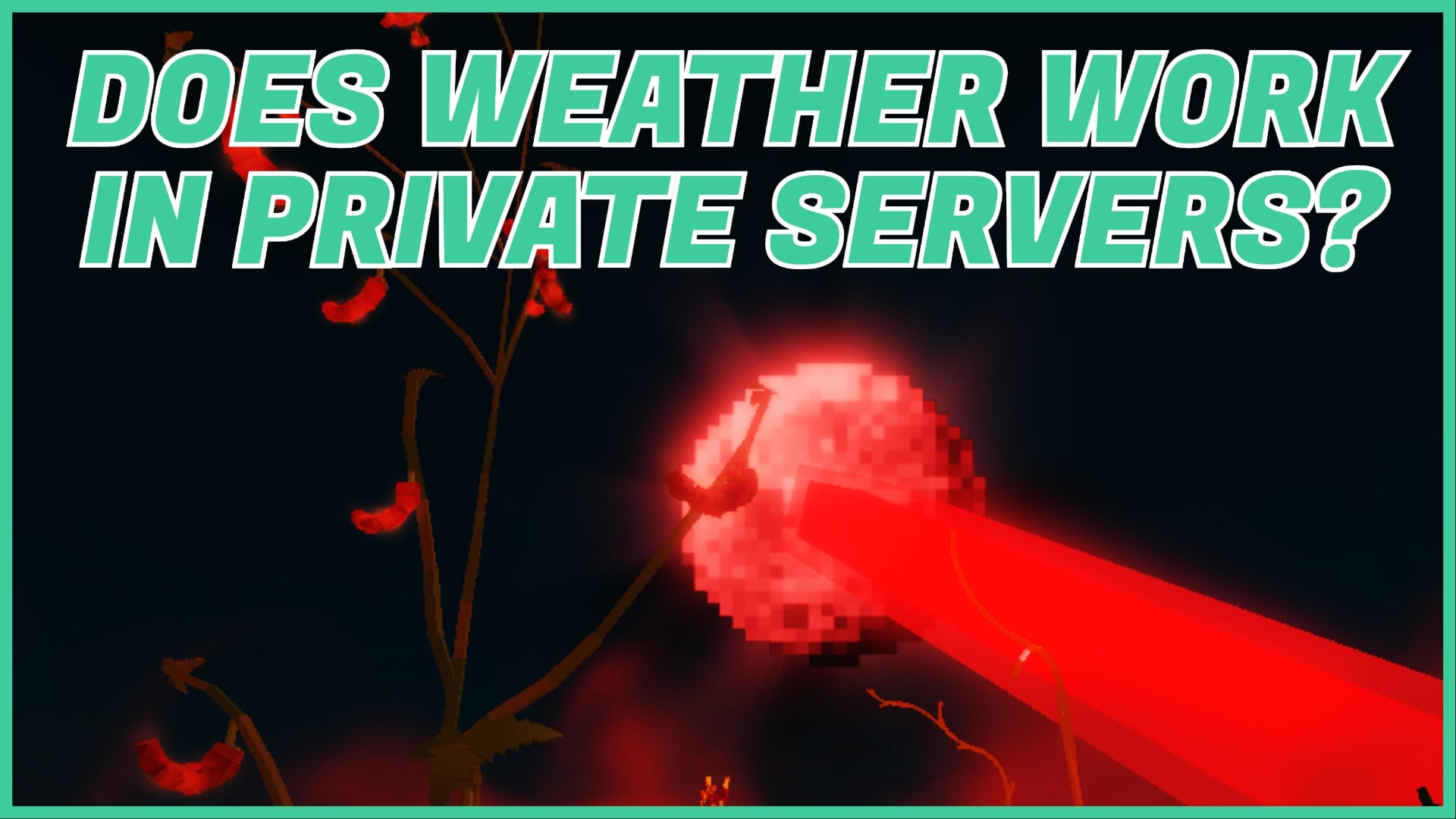 Feature image for our does weather work in private servers in grow a garden 2 guide showing the bloodmoon event.