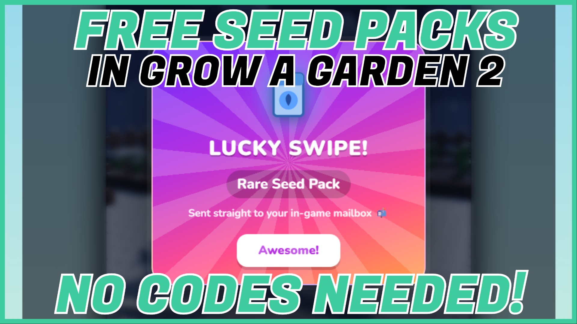 Feature image for our how to get free seed packs in grow a garden 2 guide showing a won seed with the article title framing the image