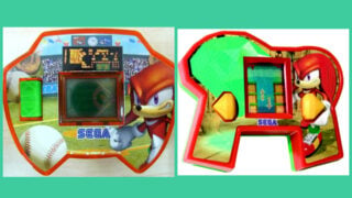 The Knuckles Treasure Hunt and Baseball McDonald's Sonic Game Console toys. The Knuckles Treasure Hunt and Baseball McDonald's Sonic Game Console toys.
