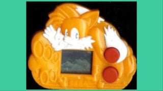 The Tails' Skypatrol toy from the McDonald's Sonic the Hedgehog LCD Game Consoles series. The Tails' Skypatrol toy from the McDonald's Sonic the Hedgehog LCD Game Consoles series.